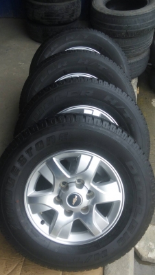 245/70R16 แม๊กเชฟโรเร็ต พร้อมยาง BRIDGESTONE DUELER H/T tel.081-4273941 ไอดีไลน์ 0814273941 245/70R16 แม๊กเชฟโรเร็ต พร้อมยาง BRIDGESTONE DUELER H/T tel.081-4273941 ไอดีไลน์ 0814273941