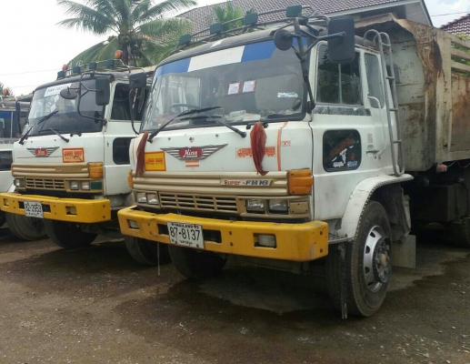 ปิดการ(ขาย)แล้วครับ พ่วงละ 585,000บ สิบล้อ ฮีโน่ FM187L HO7C185แรง แม่ลูก 3คานยัด สภาพดีพร้อมใช้งาน