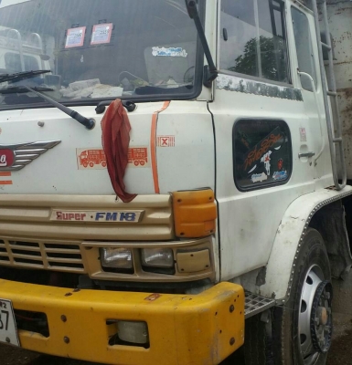 ปิดการ(ขาย)แล้วครับ พ่วงละ 585,000บ สิบล้อ ฮีโน่ FM187L HO7C185แรง แม่ลูก 3คานยัด สภาพดีพร้อมใช้งาน