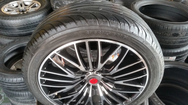 ขายล้อSAMURAI 17 5รู100-114 หน้า7 ET42 ยาง215/45/17 4 ล้อ