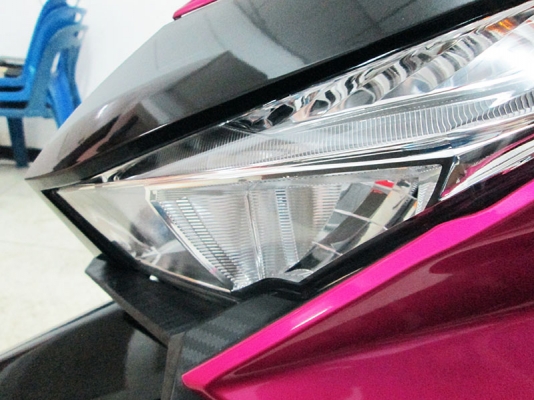 (โอนฟรี) ขาย All New Click 125 i Idling Stop ปี 2015 ไมล์แท้ 6646 กม ไฟหน้า LED เครื่องหัวฉีดประหยัดน้ำมัน สภาพสวยเดิมๆ มีกุญแจแท้ 2 ดอก สีชมพู ดำ