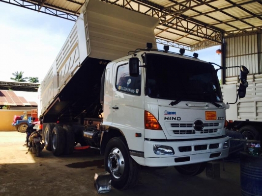 ขายรถบรรทุกสิบล้อดัมพ์ HINO mega เครื่อง 260 แรง ปี 47 กระบะดัมพ์สามมิตร มีระบบลากพ่วง รถสวยยางเต็ม ทะเบียนพร้อม