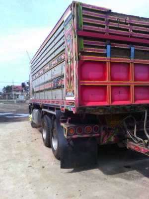 ขายรถพ่วงดัมพ์แม่ลูก ISUZU เครื่อง 360 แรง ปี 52 กระบะดัมพ์มิเนียมอู่เอสเอเทรลเลอร์ ลูก 3 เพลาแท้ ทะเบียนพร้อม