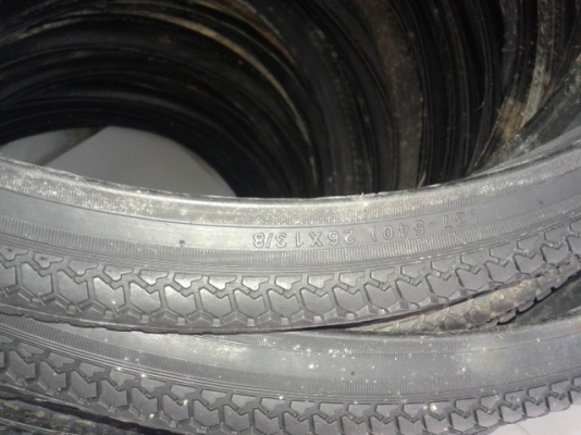 ยางนอกจักรยานใหม่ เก่าเก็บ ยางในไม่มี