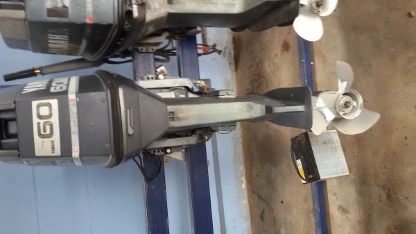 YAMAHA60hp นำเข้าสภาพดี นำเข้าจากญี่ปุ่น ทริมโช๊ค พร้อมใช้
