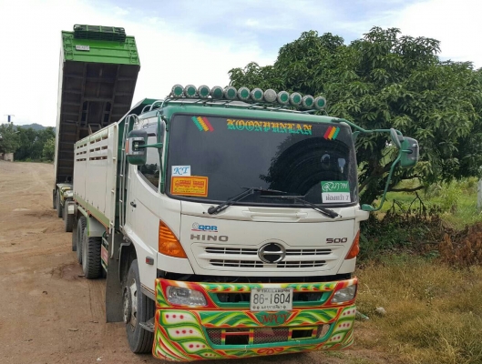 บรรทุก ฮีโน่ คิวดีอาร์  344แรง พ่วงแม่-ลูก