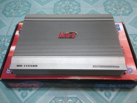 แอมป์คลาสดี MDS115588 สภาพสวย ไม่เคยซ่อม ไม่เคยแกะฝาสติกเกอร์ประกันยังอยู่ ขับ10&quot;-12&quot;ได้ ขาย 2500 บาท