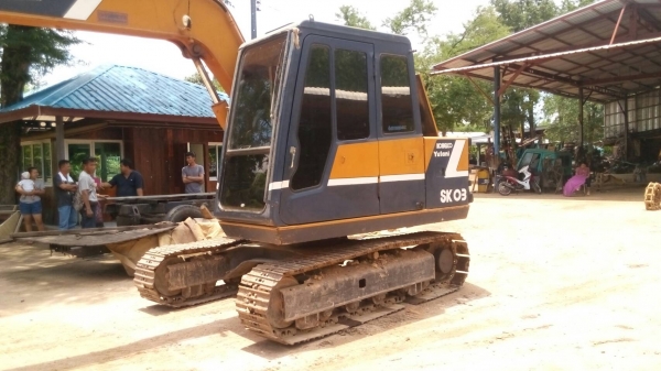 ขายรถแมคโค SK-03 เทียบเท่า 60 สภาพสวย เดิมๆเอกสารอินวอย มีลายหัวเจาะแอร์พร้อม