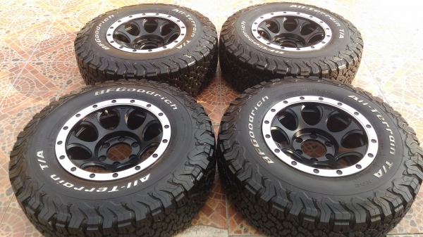 นางฟ้ามาแล้วครับ ล้อหยดน้ำ พร้อมยาง BF KO2 ขนาด 265/75/16