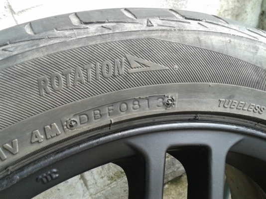 ขอบ17นิ้ว5รู114 พร้อมยาง สวยๆ 4 ล้อ ราคา 7500 บาท