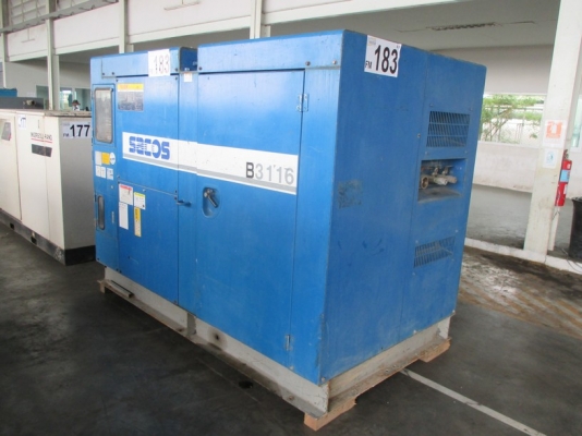 AIRMAN SMS 75 เก่าญี่ปุ่น ปั๊มลมสกรู100แรงม้า