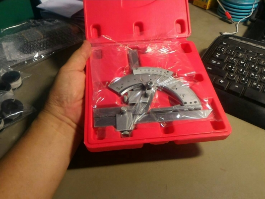 ชุดเครื่องมือวัดมุมแบบละเอียด ปรับการวัดได้โดยการหมุน ชิ้นงานทำจากเหล็กเครื่องมือ ที่วัดตรวจสอบได้ง่ายความแม่นย่ำ