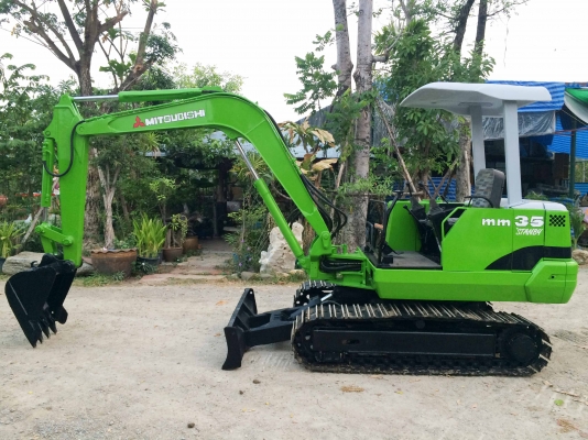 ขายรถแบคโฮ MITSUBISHI MM35 (เท่าPC35) ปั้มนิ้ว ติดต่อ 086-775-7900, 086-324-1992