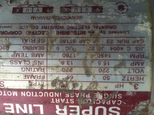 ขายมอเตอร์ 3HP ไฟบ้าน MITSUBISHI + ของจีน 3 ตัวครับ ขายมอเตอร์ 3HP ไฟบ้าน MITSUBISHI + ของจีน 3 ตัวครับ