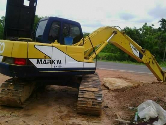 ขาย 750,000 KOBELCO sk  120 MARK 3  เครื่องดี ไฟฟ้าครบ  เอกสารอินวอยท์  รถอยู่ จ.บุรีรัมย์ 090-772-3710 090-772-3708