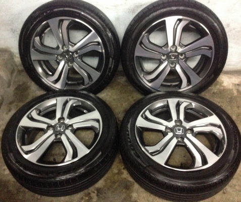 แม็กป้ายแดง New Honda City ตัวท๊อป ขอบ16 พร้อมยางป้ายแดง 185-55-16