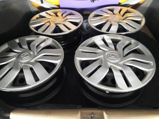 ขายล้อกระทะเหล็ก ขอบ 15"  4รู100 ไม่มียาง