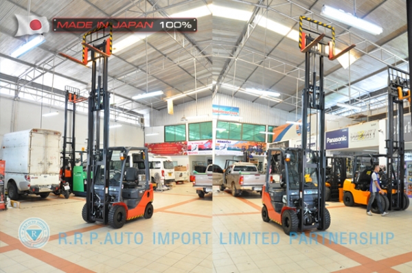 ขายรถโฟล์คลิฟท์มือสอง TOYOTA รุ่น 8FD15-33367 ราคา 385,000 บาท นำเข้าจากประเทศญี่ปุ่น 100\% ไม่เคยใช้งานในไทย