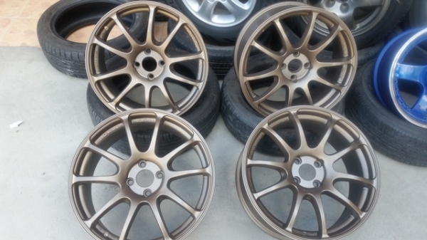 ขายล้อRZ ขอบ17 4รู100 หน้า7.5 ET38 พร้อมยาง  4 ล้อ