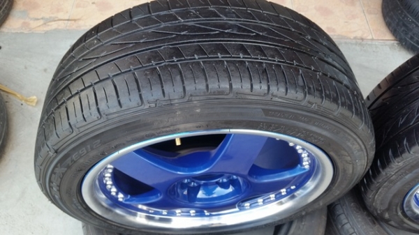 ขายล้อแม็ก LENSO 16กว้าง7 4รู100-114  ET40พร้อมยาง 4 ล้อ