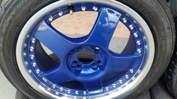 ขายล้อแม็ก LENSO 16กว้าง7 4รู100-114  ET40พร้อมยาง 4 ล้อ