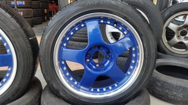 ขายล้อแม็ก LENSO 16กว้าง7 4รู100-114  ET40พร้อมยาง 4 ล้อ