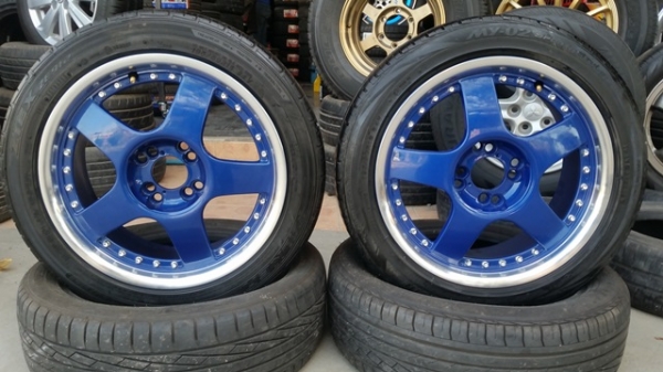 ขายล้อแม็ก LENSO 16กว้าง7 4รู100-114  ET40พร้อมยาง 4 ล้อ