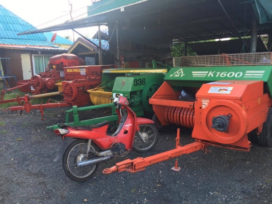 ขายเครื่องอัดฟางเก่าไทยเก่านอกมากกว่า 30เครื่อง