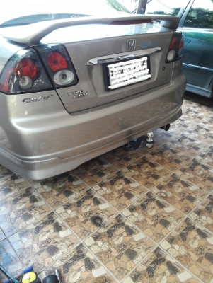 ชุดลากเรือสำหรับรถเก๋ง แบบแกนเสียบถอดได้ ไม่เจาะไม่เชื่อมรถ