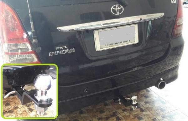 ชุดลากเรือสำหรับรถเก๋ง แบบแกนเสียบถอดได้ ไม่เจาะไม่เชื่อมรถ