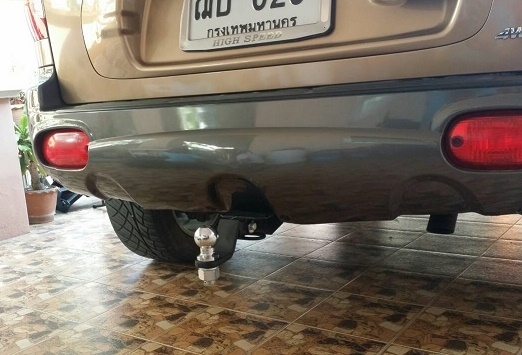 ชุดลากเรือสำหรับรถเก๋ง แบบแกนเสียบถอดได้ ไม่เจาะไม่เชื่อมรถ