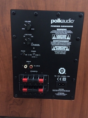 ลำโพงตั้งพื้น DENON SC-T33 1 คู่ Subwoofer Polk Audio PSW110 1 ตัว