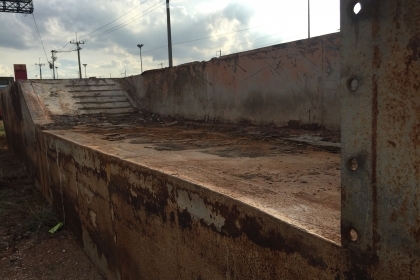 ขายโป๊ะสำหรับรถแบคโฮ200แบบแยกชิ้น