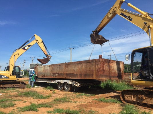 ขายโป๊ะสำหรับรถแบคโฮ200แบบแยกชิ้น