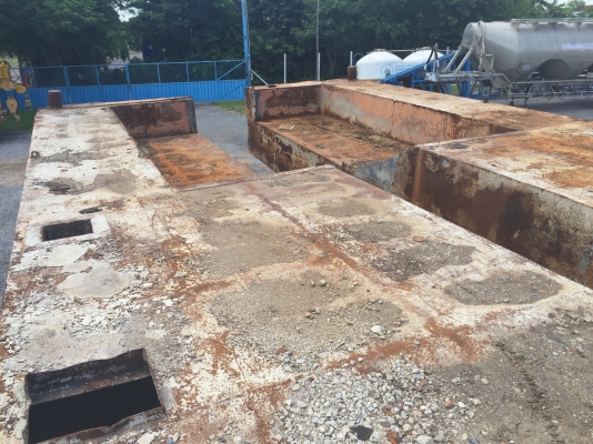 ขายโป๊ะสำหรับรถแบคโฮ200แบบแยกชิ้น