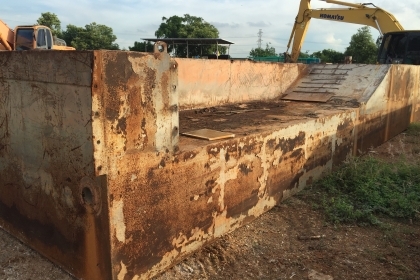 ขายโป๊ะสำหรับรถแบคโฮ200แบบแยกชิ้น