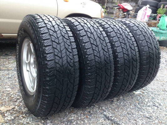 ขายแม็ก 6รูขอบ16 พร้อมยาง YOKOHAMA A/T-S 265/70R16 ยางปี13 ดอกยางหนาเต็มสดนิ่มไม่แตกลายไม่ร้าว สวยๆ จำนวน 1 ชุด