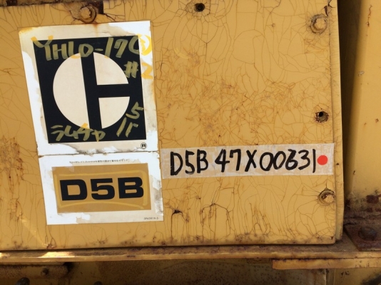 CAT D5B-47X00631-YR1985 เครื่อง 10Z ติดวินช์หลัง นำเข้าจากญี่ปุ่น ถึงไทยแล้วครับ