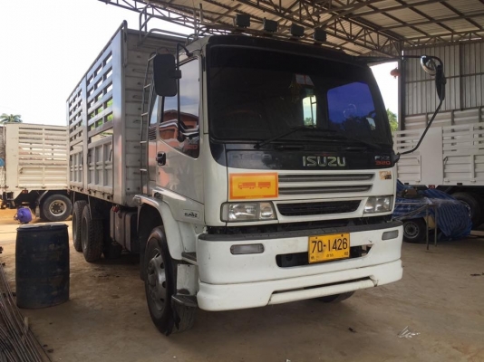ขายรถพ่วงไม่ดัมพ์ ISUZU เครื่อง 320 แรง ปี 51 Max load แม่ลูกไม่ดัมพ์ ลูก 3 เพลาแท้ ทะเบียนพร้อม