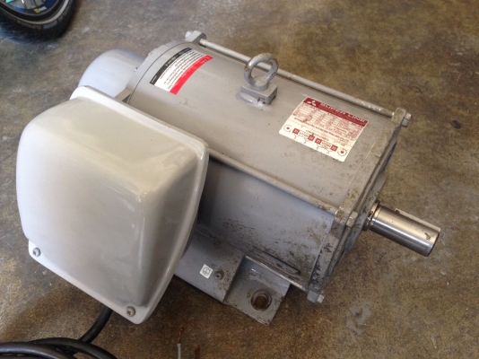 ขายมอเตอร์ Mitsubishi 3HP. 220V SCL-KR ไฟบ้าน สภาพสวยเดิมๆ วิ่งนิ่ม พร้อมใช้งาน