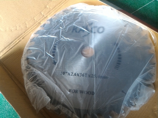 ใบเลื่อยวงเดือนติดคาร์ไบด์เพิ่มความทนทานยี่ห้อ KASCO ของใหม่ขนาด 10 นิ้ว 36 ฟัน ใช้งานตัดได้เอนกประสงค์