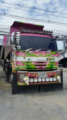 ขายรถพ่วงดัมพ์ ISUZU เครื่อง 360 แรง ปี 52 แม่ลูกดัมพ์มิเนียม ลูก 3 เพลาแท้ ทะเบียนพร้อม