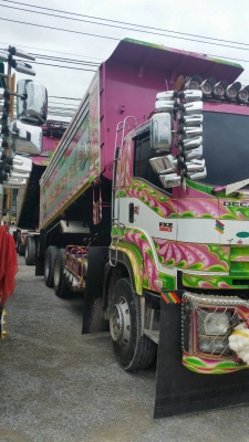 ขายรถพ่วงดัมพ์ ISUZU เครื่อง 360 แรง ปี 52 แม่ลูกดัมพ์มิเนียม ลูก 3 เพลาแท้ ทะเบียนพร้อม