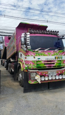 ขายรถพ่วงดัมพ์ ISUZU เครื่อง 360 แรง ปี 52 แม่ลูกดัมพ์มิเนียม ลูก 3 เพลาแท้ ทะเบียนพร้อม