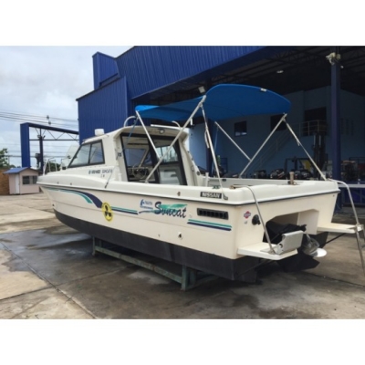 ขายเรือตกปลาไฟเบอร์ Catamaran Nissan SunCat 8 มือสองญี่ปุ่น