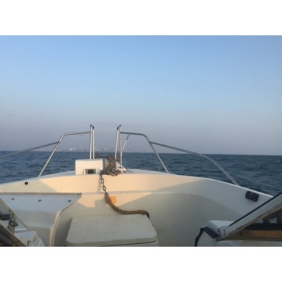 ขายเรือตกปลาไฟเบอร์ Catamaran Nissan SunCat 8 มือสองญี่ปุ่น