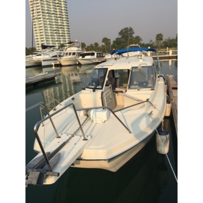 ขายเรือตกปลาไฟเบอร์ Catamaran Nissan SunCat 8 มือสองญี่ปุ่น