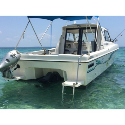 ขายเรือตกปลาไฟเบอร์ Catamaran Nissan SunCat 8 มือสองญี่ปุ่น