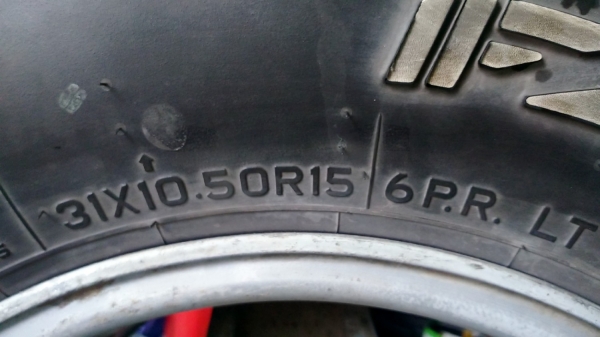 ขายยาง31x10.50R15