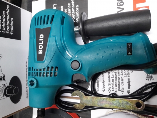 เครื่องขัดสีรถ BOLID GV6010ขนาด6"พร้อมผ้าขนเเกะ(ส่งเก็บเงินปลายทางได้)โอนก่อน850-พร้อมส่งด่วนทั่วไทย